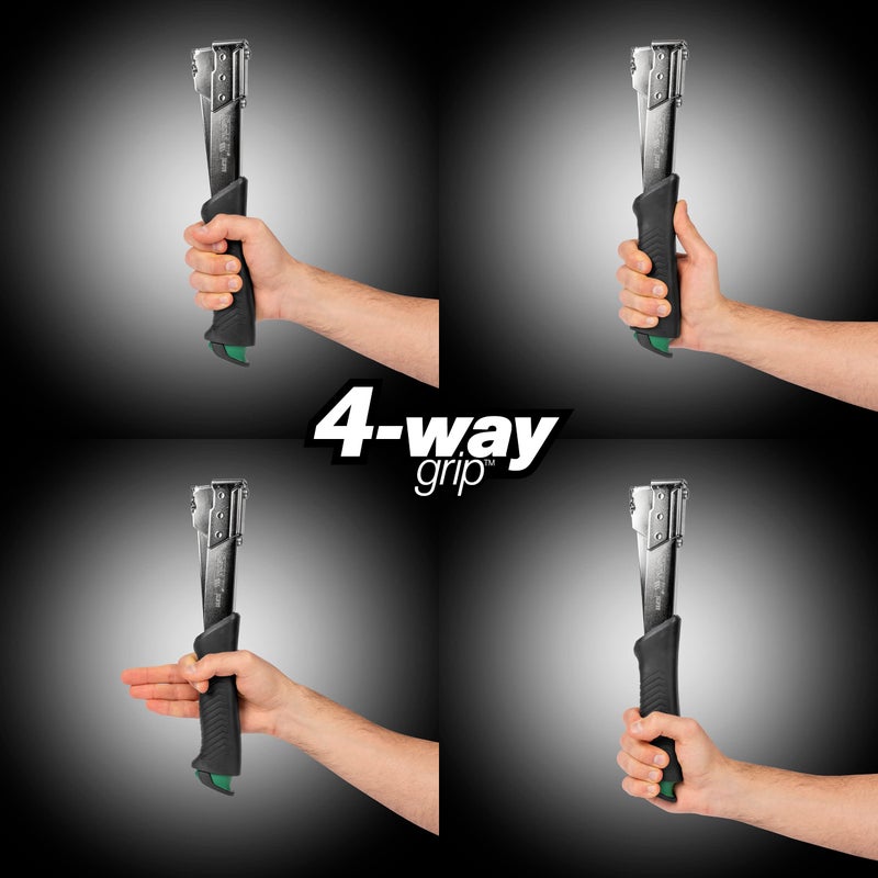 Rapid R311 Hammer Tacker for Roofing/Membranes/Carpeting, Strong All-Steel Construction, Hammer Stapler, Uses Flatwire Staples No. 140, 6-12mm, Blister Pack (5000005), Metal - Image 2
